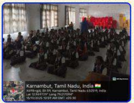 Students at the ACM-VIT outreach session in Jeyamalli International School.